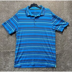 Slazenger Striped Polo Shirt Colorful Mens Size Large
